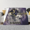 Baltimore Ravens Blanket FLeece Blanket Throw Blanket 5 baltimore ravens blanket fleece blanket throw blanket v89