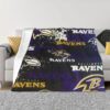 Baltimore Ravens Blanket Sherpa Blanket Throw Blanket 5 baltimore ravens blanket sherpa blanket throw blanket v82