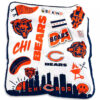 Chicago Bears Blanket FLeece Blanket Throw Blanket 5 chicago bears blanket fleece blanket throw blanket v84