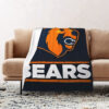 Chicago Bears Blanket Sherpa Blanket Throw Blanket 6 chicago bears blanket sherpa blanket throw blanket v24