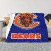 Chicago Bears Blanket Sherpa Blanket Throw Blanket 6 chicago bears blanket sherpa blanket throw blanket v63