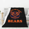 Chicago Bears Blankets Sherpa Blanket Throw Blanket 6 chicago bears blankets sherpa blanket throw blanket v14