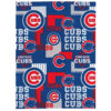 Chicago Cubs Blanket Sherpa Blanket Throw Blanket 5 chicago cubs blanket sherpa blanket throw blanket v29