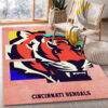 Cincinnati Bengals Rugs Cincinnati Bengals Carpets NFL Rugs Dining Room Rugs Indoor Rugs 4 cincinnati bengals area rug bathroom rug floor rug regtangle carpet home decor ver 419