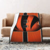Cincinnati Bengals Blanket Sherpa Blanket Throw Blanket 5 cincinnati bengals blanket sherpa blanket throw blanket v72