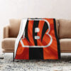 Cincinnati Bengals Blanket Sherpa Blanket Throw Blanket 5 cincinnati bengals blanket sherpa blanket throw blanket v73