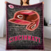 Cincinnati Reds Blanket Sherpa Blanket Throw Blanket 5 cincinnati reds blanket sherpa blanket throw blanket v22