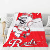 Cincinnati Reds Blanket Sherpa Blanket Throw Blanket 5 cincinnati reds blanket sherpa blanket throw blanket v38