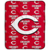 Cincinnati Reds Blanket Sherpa Blanket Throw Blanket 6 cincinnati reds blanket sherpa blanket throw blanket v46