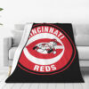 Cincinnati Reds Blanket Sherpa Blanket Throw Blanket 6 cincinnati reds blanket sherpa blanket throw blanket v51