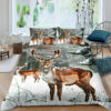 Deer Bed Set Deer Bedding Set Bed Room Set 3 deer bed set deer bedding set bed room set v43