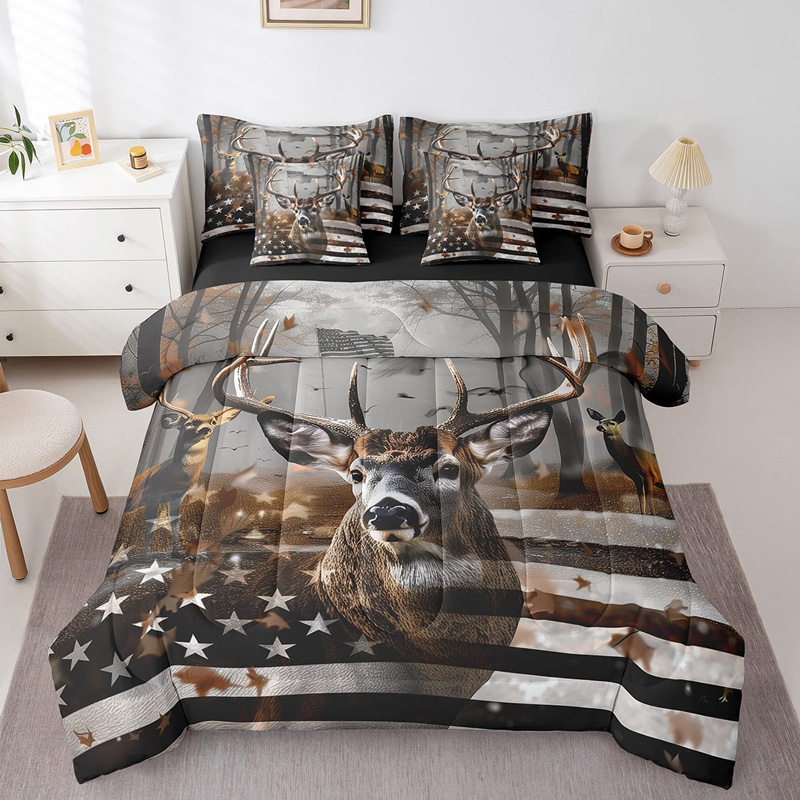 deer-bed-set-deer-bedding-set-bed-room-set-v92 deer bed set deer bedding set bed room set v92