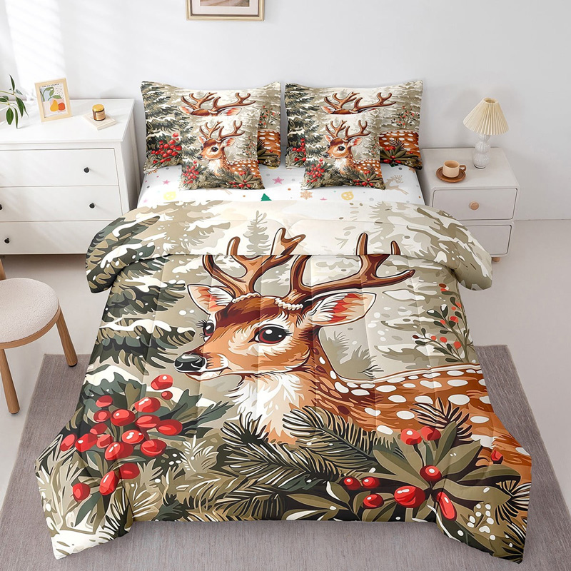 deer-bed-set-deer-bedding-sets-bed-room-set-v33 deer bed set deer bedding sets bed room set v33
