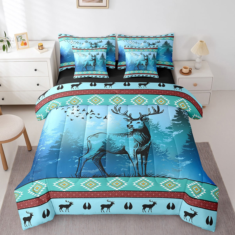 deer-bed-set-deer-bedding-sets-bed-room-set-v47 deer bed set deer bedding sets bed room set v47