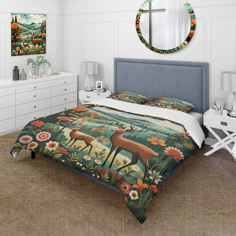 deer-bed-sets-deer-bedding-set-bed-room-set-v44 deer bed sets deer bedding set bed room set v44