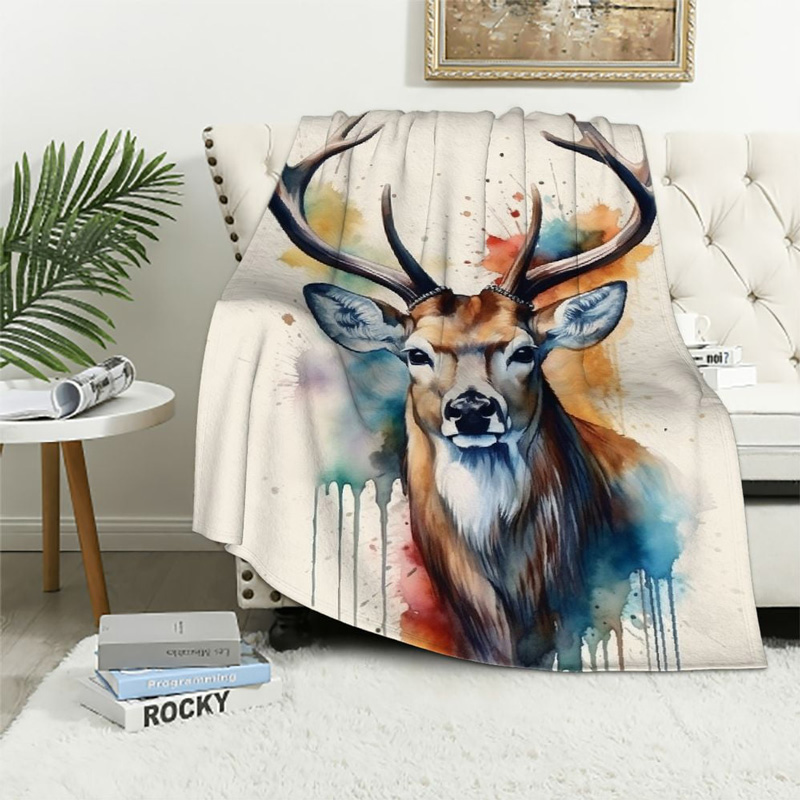 deer-blanket-deer-comfort-blanket-fleece-blanket-throw-blanket-v14 deer blanket deer comfort blanket fleece blanket throw blanket v14