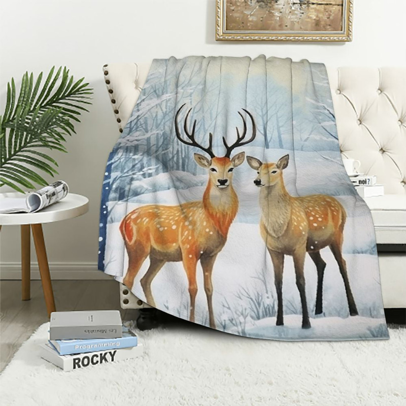 deer-blanket-deer-comfort-blanket-fleece-blanket-throw-blanket-v18 deer blanket deer comfort blanket fleece blanket throw blanket v18