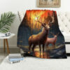 Deer Blanket Deer Comfort Blanket Fleece Blanket Throw Blanket Ver 41 6 deer blanket deer comfort blanket fleece blanket throw blanket v41
