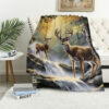 Deer Blanket Deer Comfort Blanket Fleece Blanket Throw Blanket Ver 44 5 deer blanket deer comfort blanket fleece blanket throw blanket v44