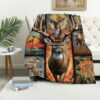 Deer Blanket Deer Comfort Blanket Fleece Blanket Throw Blanket Ver 55 6 deer blanket deer comfort blanket fleece blanket throw blanket v55