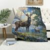 Deer Blanket Deer Comfort Blanket Fleece Blanket Throw Blanket Ver 60 5 deer blanket deer comfort blanket fleece blanket throw blanket v60