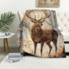 Deer Blanket Deer Comfort Blanket Fleece Blanket Throw Blanket Ver 63 5 deer blanket deer comfort blanket fleece blanket throw blanket v63
