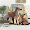 Deer Blanket Deer Comfort Blanket Fleece Blanket Throw Blanket Ver 69 6 deer blanket deer comfort blanket fleece blanket throw blanket v69