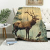 Deer Blanket Deer Comfort Blanket Fleece Blanket Throw Blanket Ver 72 6 deer blanket deer comfort blanket fleece blanket throw blanket v72