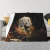 Deer Blanket Deer Comfort Blanket Fleece Blanket Throw Blanket Ver 77 6 deer blanket deer comfort blanket fleece blanket throw blanket v77
