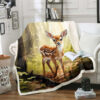 Deer Blanket Deer Comfort Blanket Fleece Blanket Throw Blanket Ver 87 6 deer blanket deer comfort blanket fleece blanket throw blanket v87