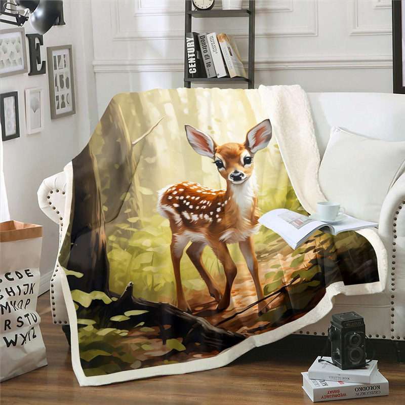 deer-blanket-deer-comfort-blanket-fleece-blanket-throw-blanket-v87 deer blanket deer comfort blanket fleece blanket throw blanket v87