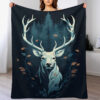 Deer Blanket Deer Comfort Blanket Fleece Blanket Throw Blanket Ver 88 5 deer blanket deer comfort blanket fleece blanket throw blanket v88