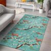 Deer Blossom Tree Pattern Print Area Rug Living Room Rug 3 deer blossom tree pattern print area rug living room rug