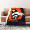 Denver Broncos Blanket FLeece Blanket Throw Blanket 5 denver broncos blanket fleece blanket throw blanket v79