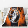 Denver Broncos Blanket FLeece Blanket Throw Blanket 5 denver broncos blanket fleece blanket throw blanket v80