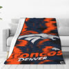 Denver Broncos Blanket FLeece Blanket Throw Blanket 5 denver broncos blanket fleece blanket throw blanket v81