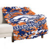 Denver Broncos Blanket Sherpa Blanket Throw Blanket 6 denver broncos blanket sherpa blanket throw blanket v76