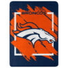 Denver Broncos Blanket Sherpa Blanket Throw Blanket 5 denver broncos blanket sherpa blanket throw blanket v9