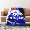 Denver Broncos Blankets FLeece Blanket Throw Blanket 6 denver broncos blankets fleece blanket throw blanket v89