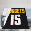 Denver Nuggets Blanket FLeece Blanket Throw Blanket 6 denver nuggets blanket fleece blanket throw blanket v24