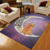 Dog And Moon 2 Rug Living Room Area Rug 3 dog and moon 2 rug living room area rug