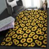 Flower Dining Room Rug Yellow Sunflowers Rug 4 flower dining room rug yellow sunflowers rug