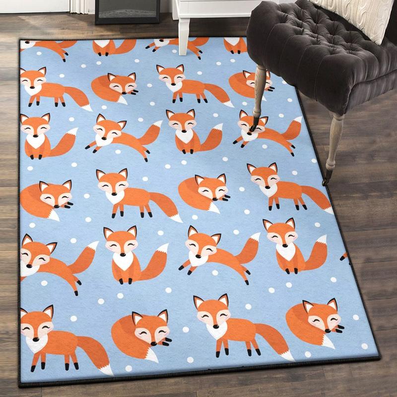 fox-hunting-area-rugs-fox-snow-pattern-rug fox hunting area rugs fox snow pattern rug