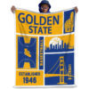 Golden State Warriors Blanket FLeece Blanket Throw Blanket 5 golden state warriors blanket fleece blanket throw blanket v37