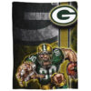 Green Bay Packers Blankets Sherpa Blanket Throw Blanket 5 green bay packers blankets sherpa blanket throw blanket v16