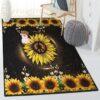 Helianthus Non Shedding Area Rug Awesome Pig And Sunflower Rug 4 helianthus non shedding area rug awesome pig and sunflower rug