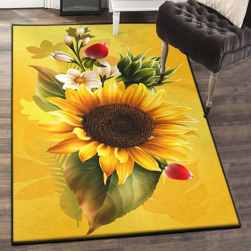 helianthus-washable-rugs-sunflower-rug helianthus washable rugs sunflower rug