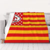 Kansas City Chiefs Blanket FLeece Blanket Throw Blanket 5 kansas city chiefs blanket fleece blanket throw blanket v163