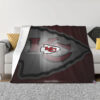 Kansas City Chiefs Blanket FLeece Blanket Throw Blanket 5 kansas city chiefs blanket fleece blanket throw blanket v167