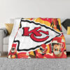 Kansas City Chiefs Blanket FLeece Blanket Throw Blanket 6 kansas city chiefs blanket fleece blanket throw blanket v84